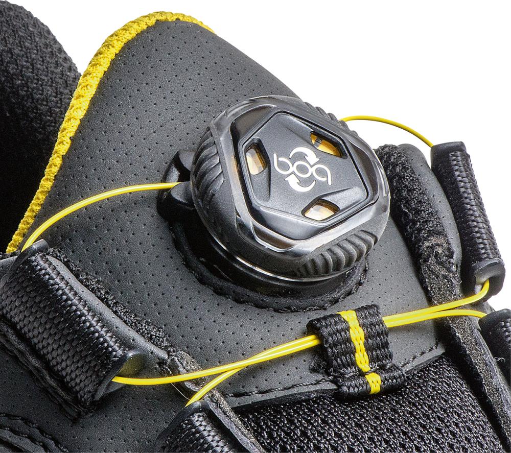 BAAK® Sicherheitshalbschuh Captain John S1P, SRC, ESD, schwarz-gelb - bekommst Du bei HUG Technik ♡