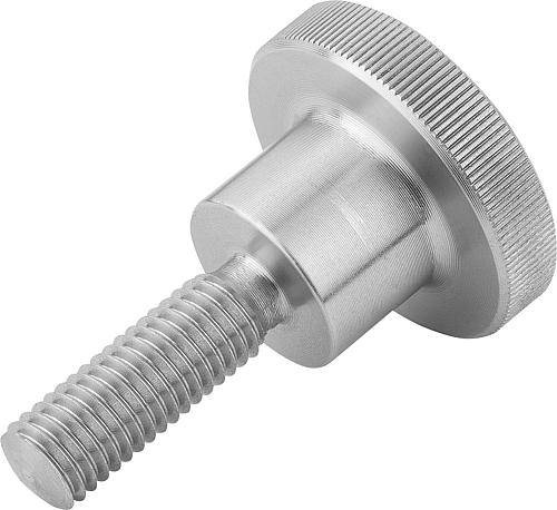 Produktbild Rändelschraube DIN464 M04X10 Edelstahl - K0140.042X10 - bekommst Du bei ★ HUG Technik ✓