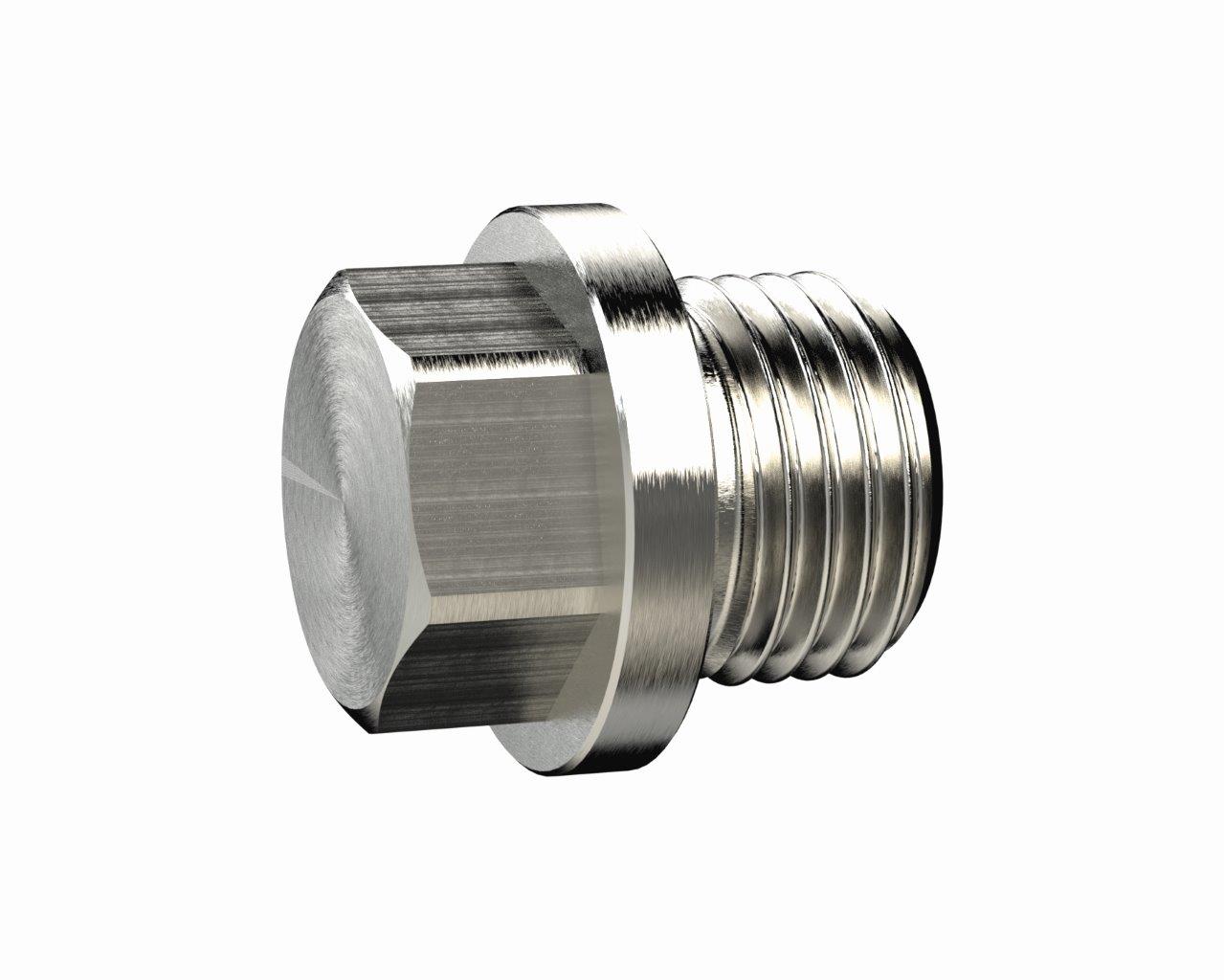 Verschlussschr., Außensechskant und Bund, G 2, SW 36, Messing vernickelt - kommt direkt von HUG Technik 😊 Verschlussschr., Außensechskant und Bund, G 2, SW 36, Messing vernickelt - kommt direkt von HUG Technik 😊