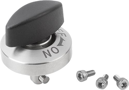 Drehspannriegel Stahl vernickelt, Komponente aus Kunststoff - K1061 - kommt direkt von HUG Technik 😊