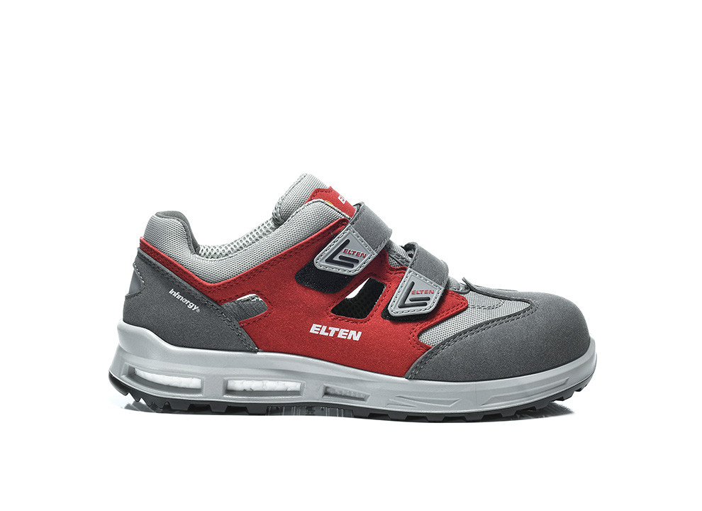 ELTEN® Sicherheitssandale TRAVIS XXT grey-red Easy ESD S1, 719820 - direkt von HUG Technik ✓