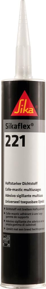 Sikaflex® 221 Haftstarker Dichtstoff, 1K PU, K PU, Kartusche 300 ml - bei HUG Technik ✭