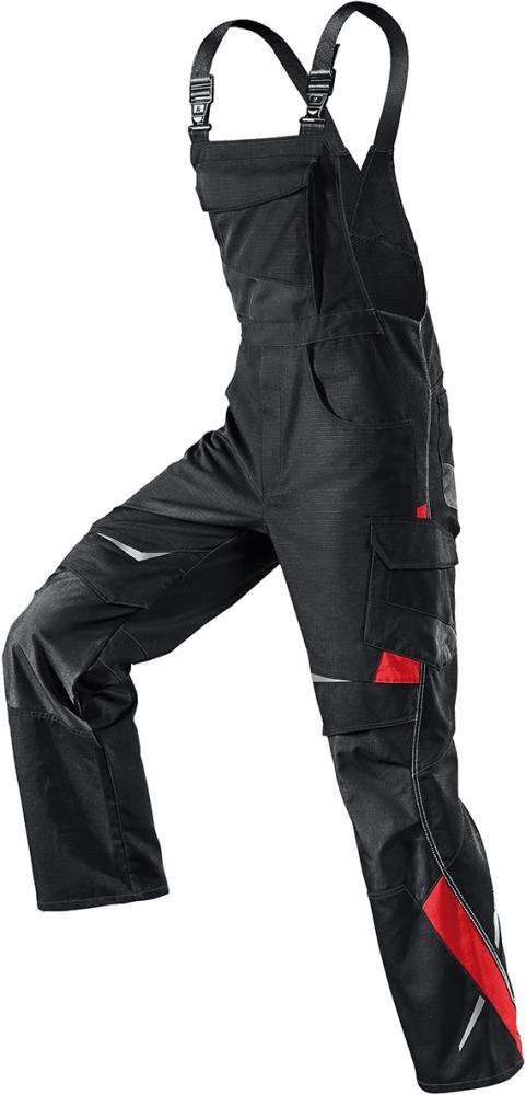 Kübler Herren-Latzhose »PULSSCHLAG«, schwarz-mittelrot - bekommst Du bei ★ HUG Technik ✓