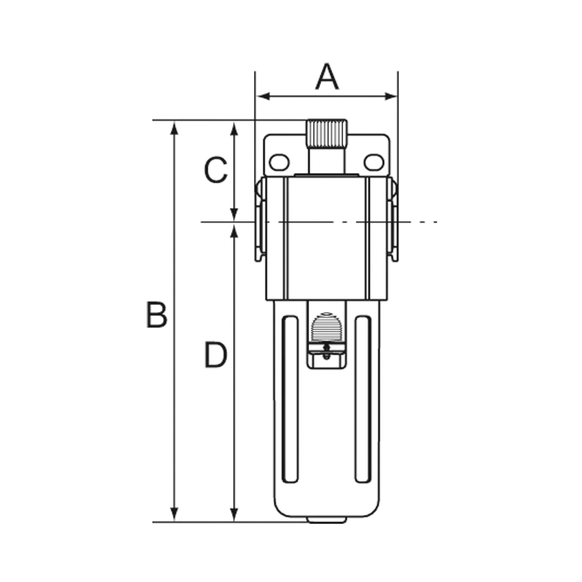 Nebelöler »GA-mini« mit PC-Behälter und Haltewinkel, BG 200, G1/8 🖤 bei HUG Technik ✓