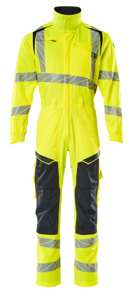 MASCOT® ACCELERATE SAFE Overall mit Knietaschen  Gr. 2XL, hi-vis gelb/schwarzblau - direkt bei HUG Technik ✓