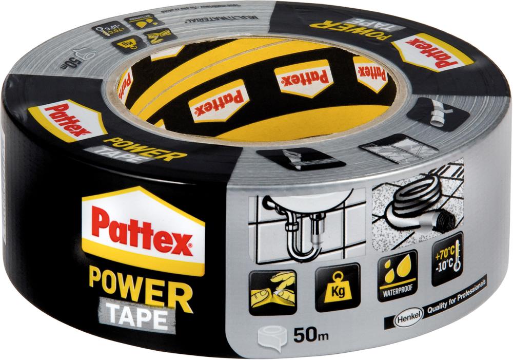 Pattex® Power Tape 50mm, silber Henkel - gibt’s bei HUG Technik ✓ Pattex® Power Tape 50mm, silber Henkel - gibt’s bei HUG Technik ✓