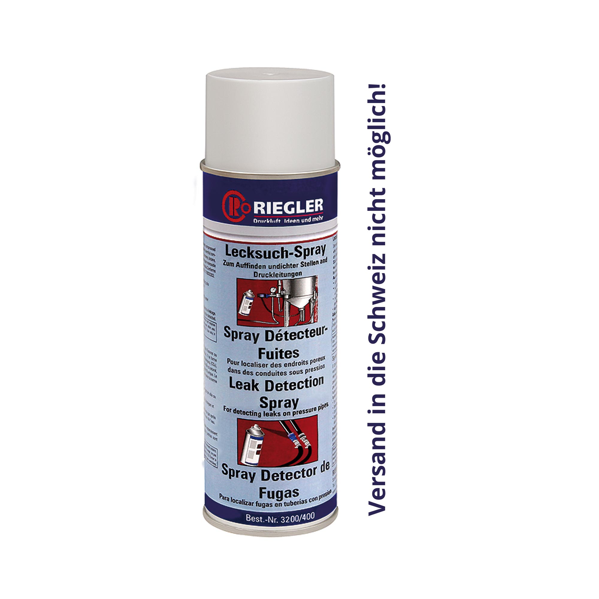 Lecksuch-Spray, DVGW-Zulassung, 400 ml - bei HUG Technik ☆