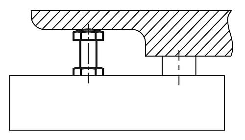 Anwendungsbild Auflagebolzen M06 Vergütungsstahl, A=30 - K0307.06030 - bei HUG Technik ☆