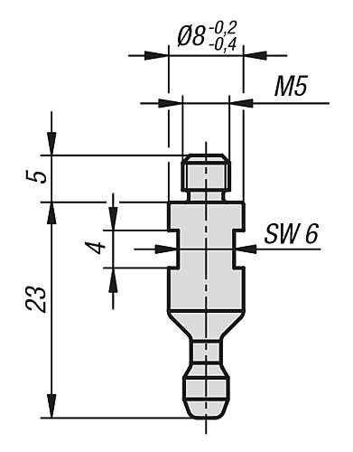 Sperrbolzen Stahl - K1067.8 - bei HUG Technik ✭