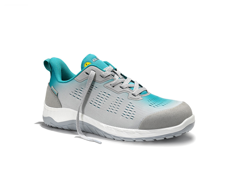 ELTEN® Sicherheitshalbschuh LUANA grey-turquoise Low ESD S1