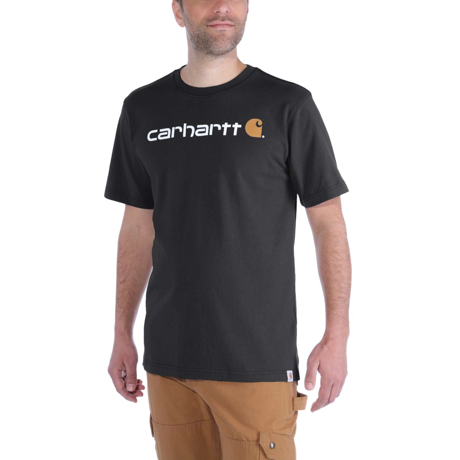 carhartt® Herren T-Shirt CORE LOGO T-SHIRT S/S black - gibt’s bei HUG Technik ✓