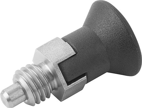 Produktbild Arretierbolzen kurze Ausführung Gr.0 M08, Form: C Edelstahl, D=4 - K0748.13004080 - bekommst Du bei HUG Technik ♡