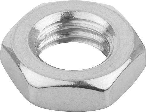 Sechskantmutter Linksgewinde M06 Edelstahl, blank, DIN439, SW=10 - K0700.1061 - bei HUG Technik ✭