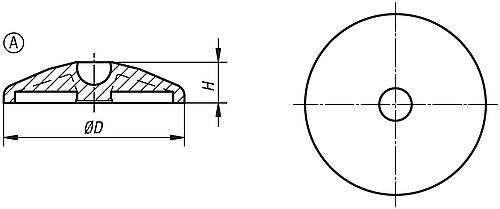 Teller für Gelenkfuss KS 50 mm - K0415.1050 - direkt von HUG Technik ✓