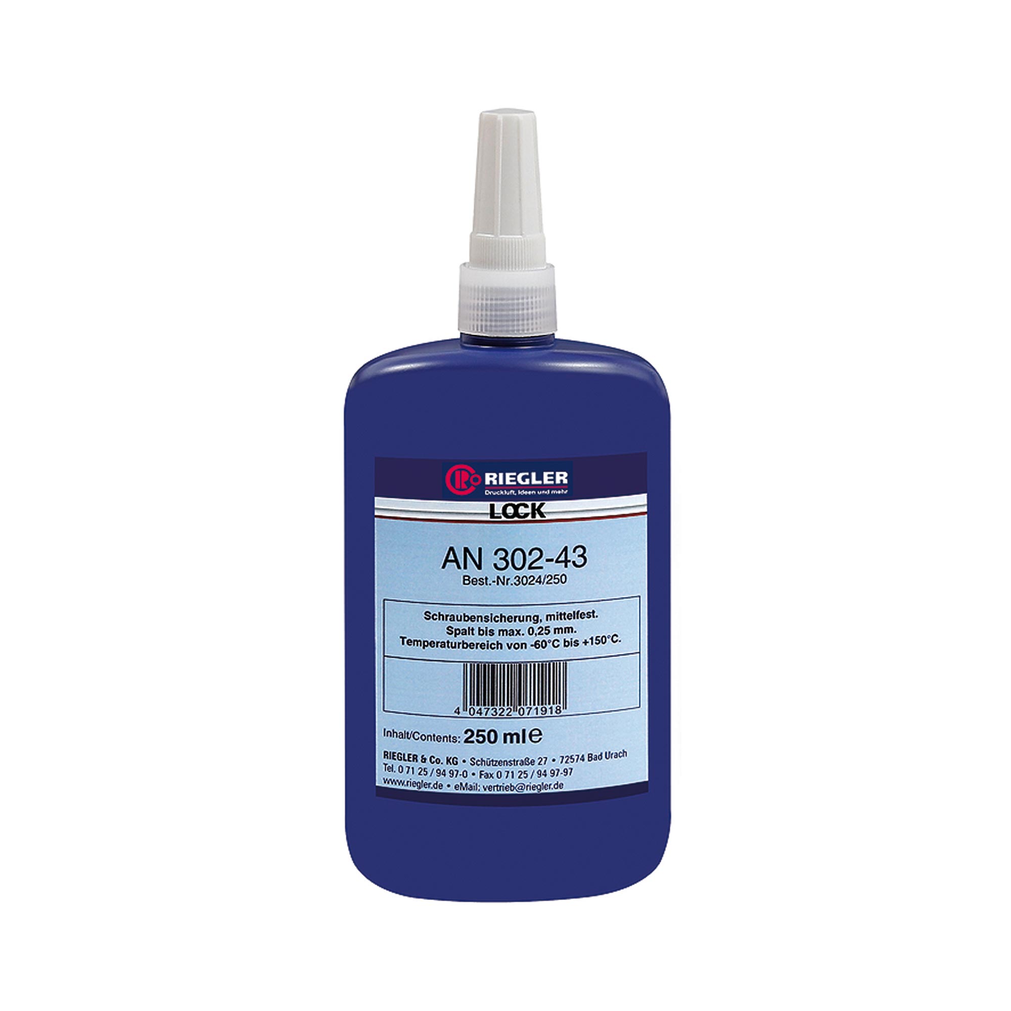 Lock AN 302-43, anaerober Klebstoff, mittelfest, 10 ml - direkt bei HUG Technik ✓