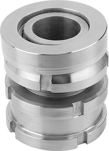 Höhenverstell-Element mit Kontermutter H=31 Edelstahl, D2=25, D=6,6 - K0115.04061 - bei HUG Technik ✭