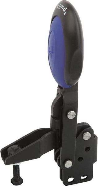 Schnellspanner vertikal Edelstahl, mit Sicherheitsverriegelung, Komp: blau, M=M06x35 - K0663.106101 - bei HUG Technik ✭
