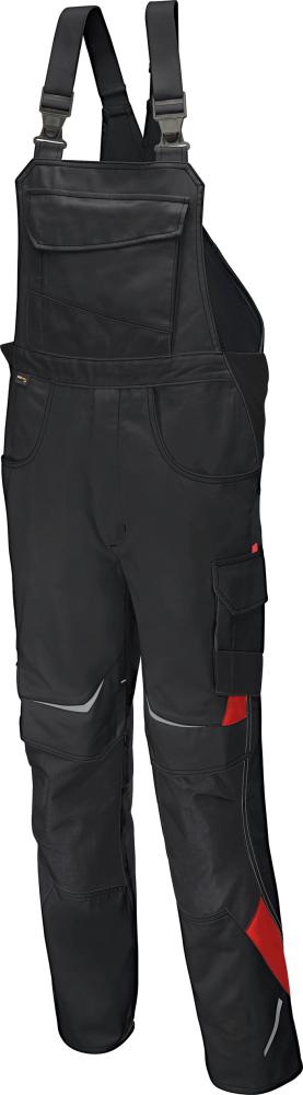 Kübler Herren-Latzhose »PULSSCHLAG«, schwarz-mittelrot - bekommst Du bei ★ HUG Technik ✓