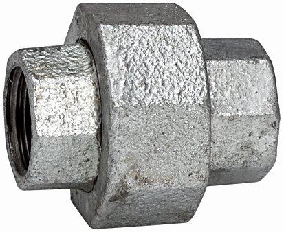 Verschraubung 340, IG/IG, Rp/Rp 1/4, Temperguss, schwarz, feuerverzinkt - erhältlich bei ✭ HUG Technik ✓