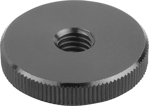 Rändelmutter M04 Automatenstahl - K0144.04 - bekommst Du bei HUG Technik ♡