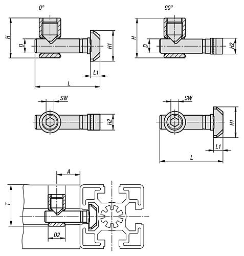 Verbindungssatz Zentral - K1034.0800 - direkt bei HUG Technik ✓