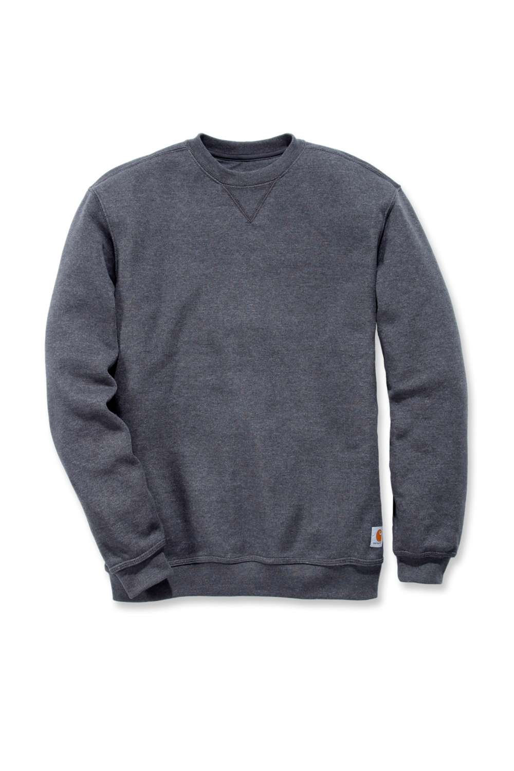 carhartt® Herren-Sweatshirt MIDWEIGHT CREWNECK SWEATSHIRT carbon heather Flach  - erhältlich bei ❣ HUG Technik ✓