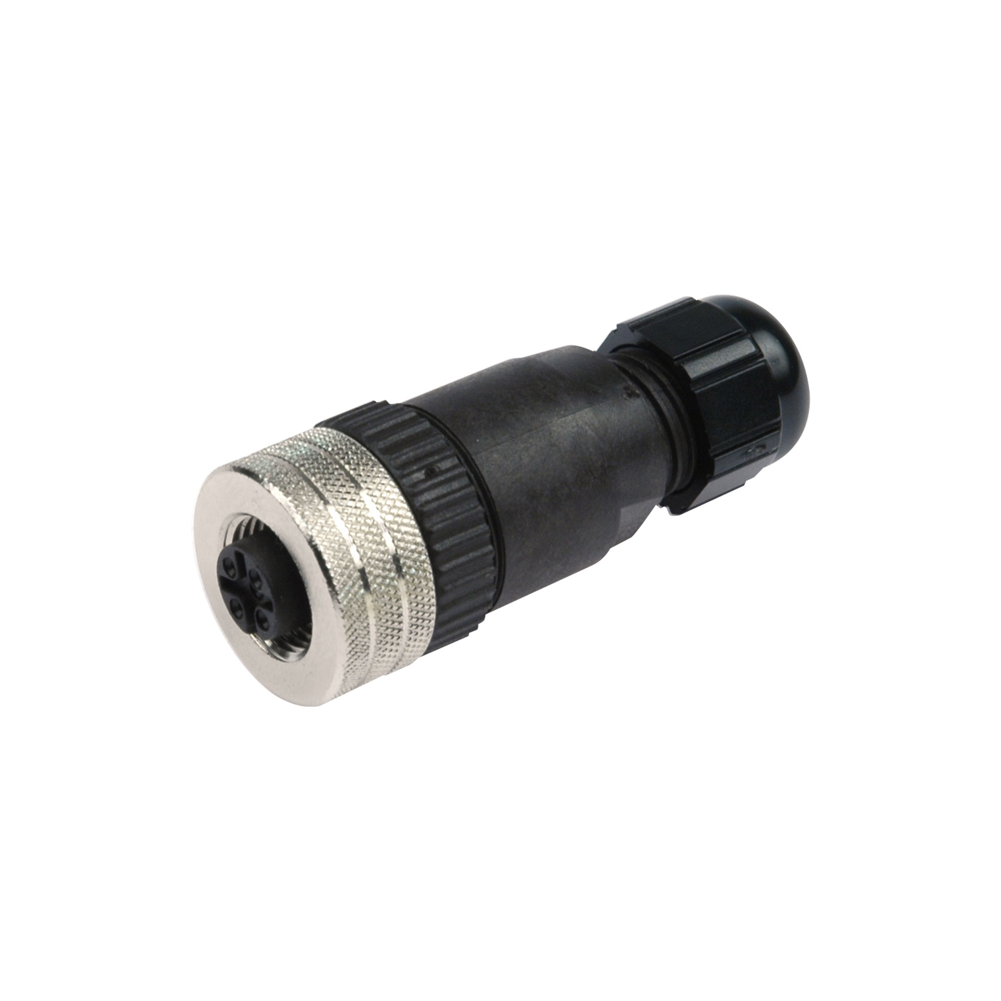 Gerade Steckdose M12 x 1 mm, 5-polig - bei HUG Technik ☆