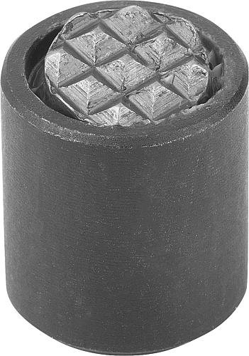 Produktbild Pendelauflage mit O-Ring M04 D1=10, Form:F Vergütungsstahl, Komp:Werkzeugstahl - K0284.304X012 - bei HUG Technik ☆