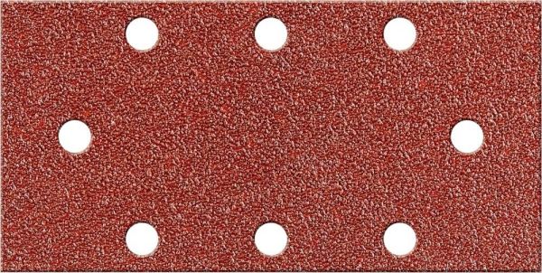 FORTIS Klettschleifstreifen Korund 93 x 178mm, K 40, 8 Loch - erhältlich bei ♡ HUG Technik ✓ FORTIS Klettschleifstreifen Korund 93 x 178mm, K 40, 8 Loch - erhältlich bei ♡ HUG Technik ✓