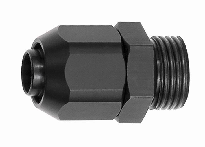 Einschraubverschraubung für PVC-Pneumatikschlauch 6x8,2, G 1/8, Aluminium/Kunststoff - gibt’s bei HUG Technik ✓