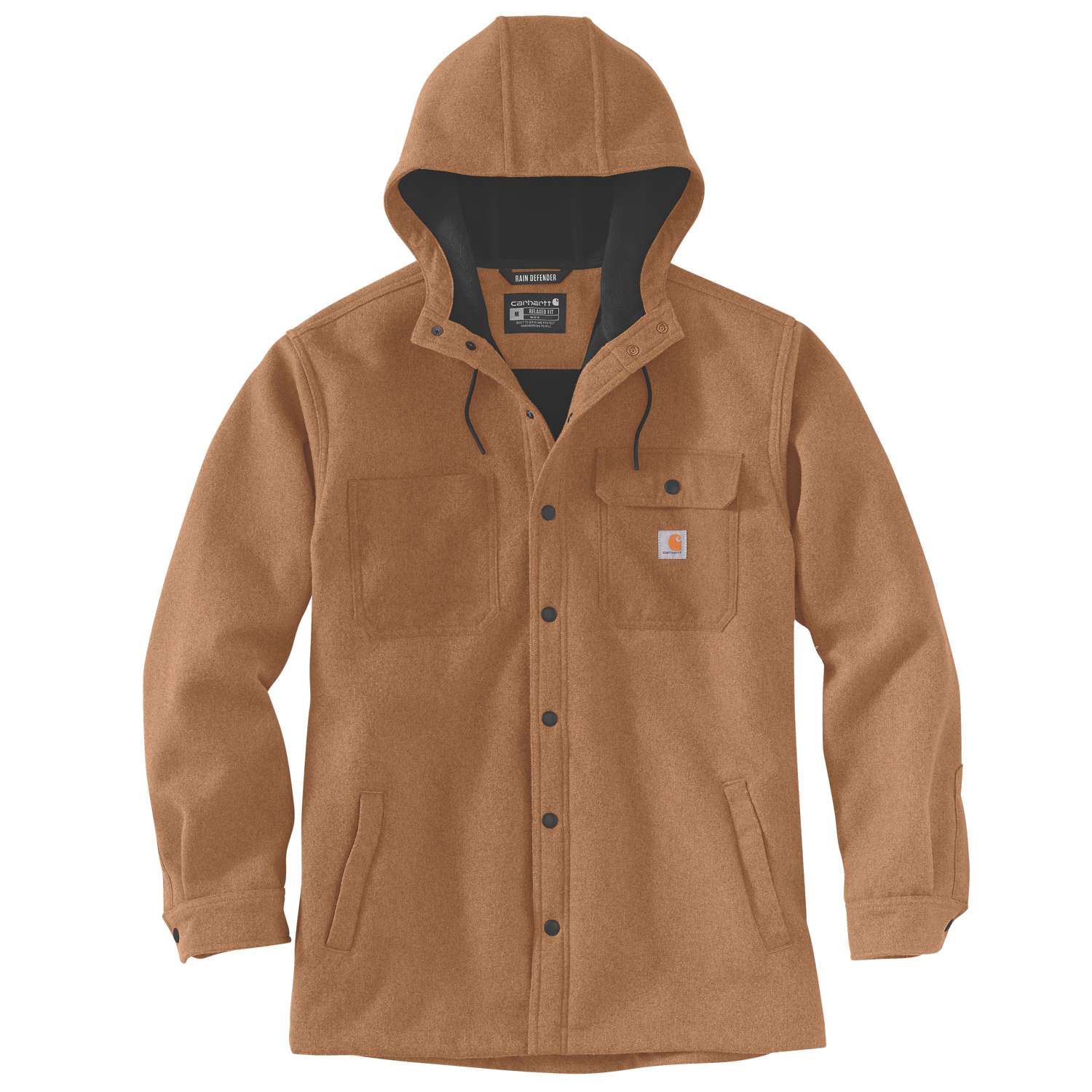 carhartt® Herren-Hemdjacke »WIND & RAIN BONDED SHIRT JAC« oiled walnut heather Flach  - direkt von HUG Technik ✓
