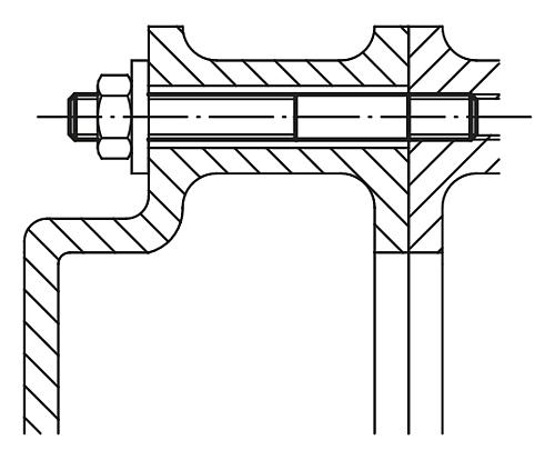 Stiftschraube M06 L=100 Vergütungsstahl, DIN6379 - K0697.06100 - bei HUG Technik ✭