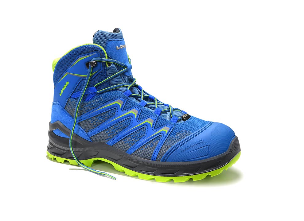 LOWA Sicherheitsstiefel LARROX Work GTX blue Mid S3 CI, 5466 - bei HUG Technik ✭
