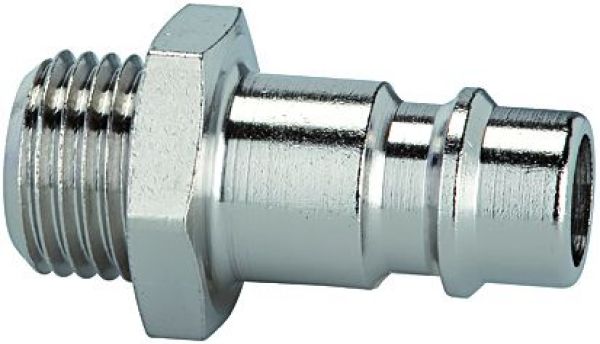 Nippel für Kupplungen NW 7,2 - NW 7,8, Messing vernickelt, G 1/2 AG - bekommst Du bei HUG Technik ♡