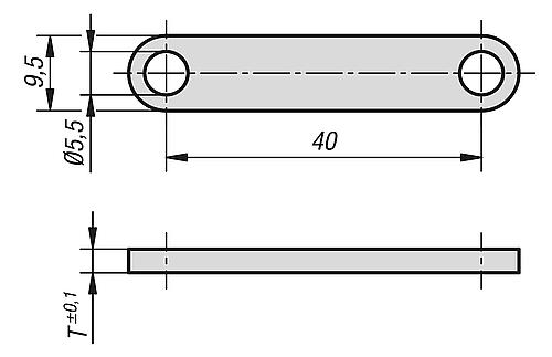 Unterlegplatte Edelstahl T=2 - K1071.2 - bei HUG Technik ✓