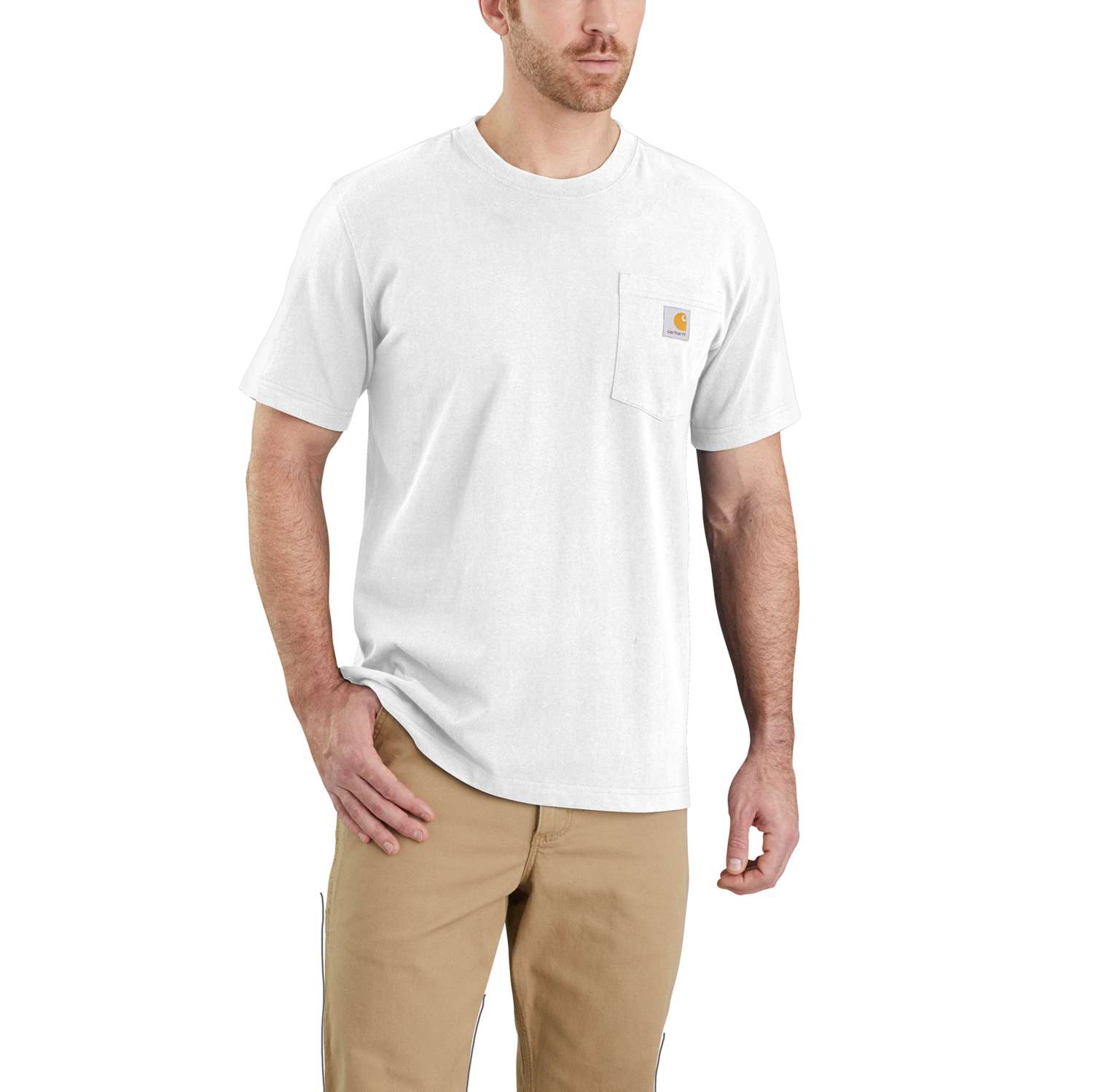 carhartt® Herren T-Shirt K87 POCKET S/S T-SHIRT white - gibt’s bei HUG Technik ✓