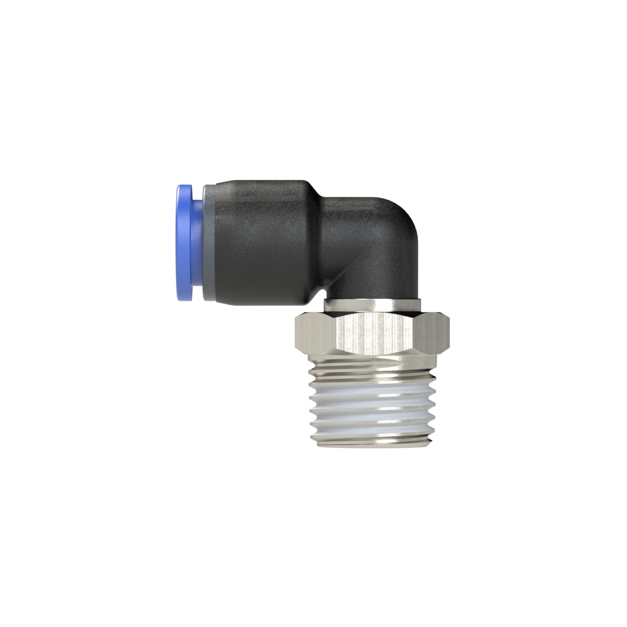 L-Steckverschraubung »Blaue Serie«, drehbar, R 1/2 außen, Ø 14 mm - bekommst Du bei HUG Technik ♡