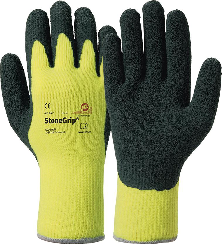 KCL Handschuh Stone Grip 692, gelb-schwarz - bekommst Du bei ★ HUG Technik ✓