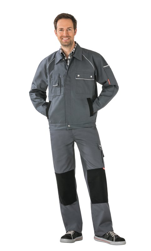 PLANAM Bundjacke Canvas 320, grau-schwarz - bei HUG Technik ✭