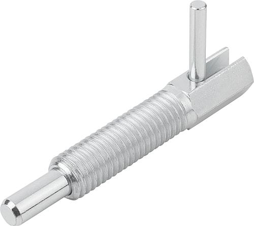Arretierbolzen Gr.1 M06 Stahl, blauchromatiert, D=4 - K0340.1104 - erhältlich bei ♡ HUG Technik ✓