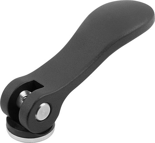 Produktbild Exzenterhebel Gr.0 M04 Aluminium, schwarz, Komp: Stahl - K0005.0501104