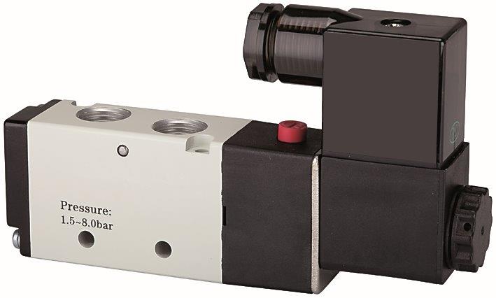 5/2-Wegeventil elektropneumatischer »4V«, monostabil, G 1/2, 24 V DC, 2000 l/min - bei HUG Technik ✭