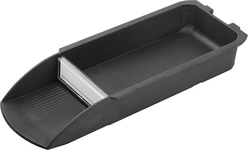 Greifbehälter, für Einhängeprofil, Form: D, B=110,6, L=286, H=40, Polyamid schwarz - K1629.20110291 - bei HUG Technik ☆ Greifbehälter, für Einhängeprofil, Form: D, B=110,6, L=286, H=40, Polyamid schwarz - K1629.20110291 - bei HUG Technik ☆