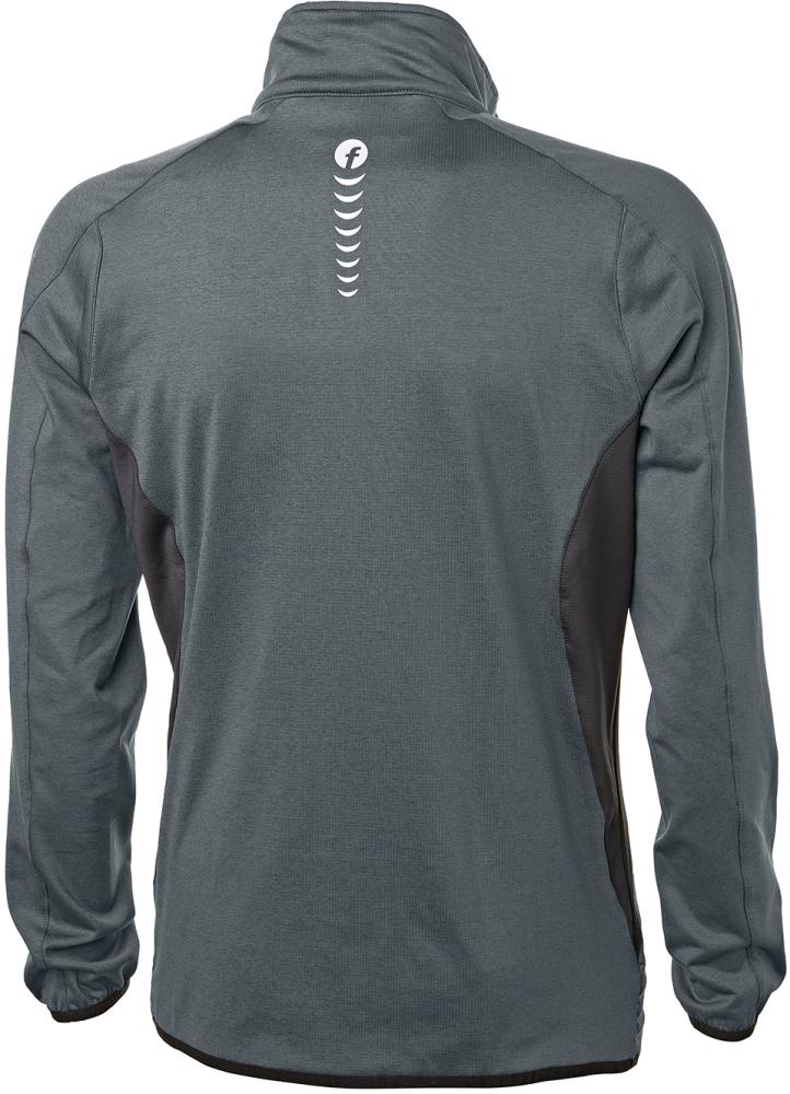 FORTIS Elements Tech-Fleecepullover, grau-schwarz meliert 🖤 bei HUG Technik ✓