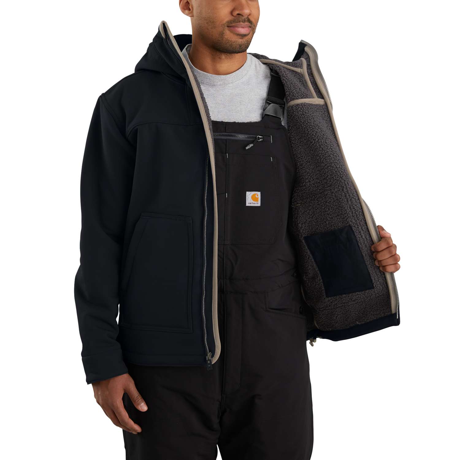 carhartt® Herren-Jacke SUPER DUX BONDED ACTIVE JACKET black Flach  - gibt’s bei HUG Technik ✓