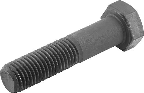 Sechskantschraube mit Schaft M10X100 Stahl, schwarz 12.9 - K0870.210X100 - bei HUG Technik ✓