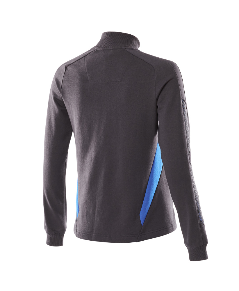 MASCOT® ACCELERATE Sweatshirt mit Reißverschluss  Gr. 2XL/ONE, schwarzblau/azurblau - gibt’s bei HUG Technik ✓