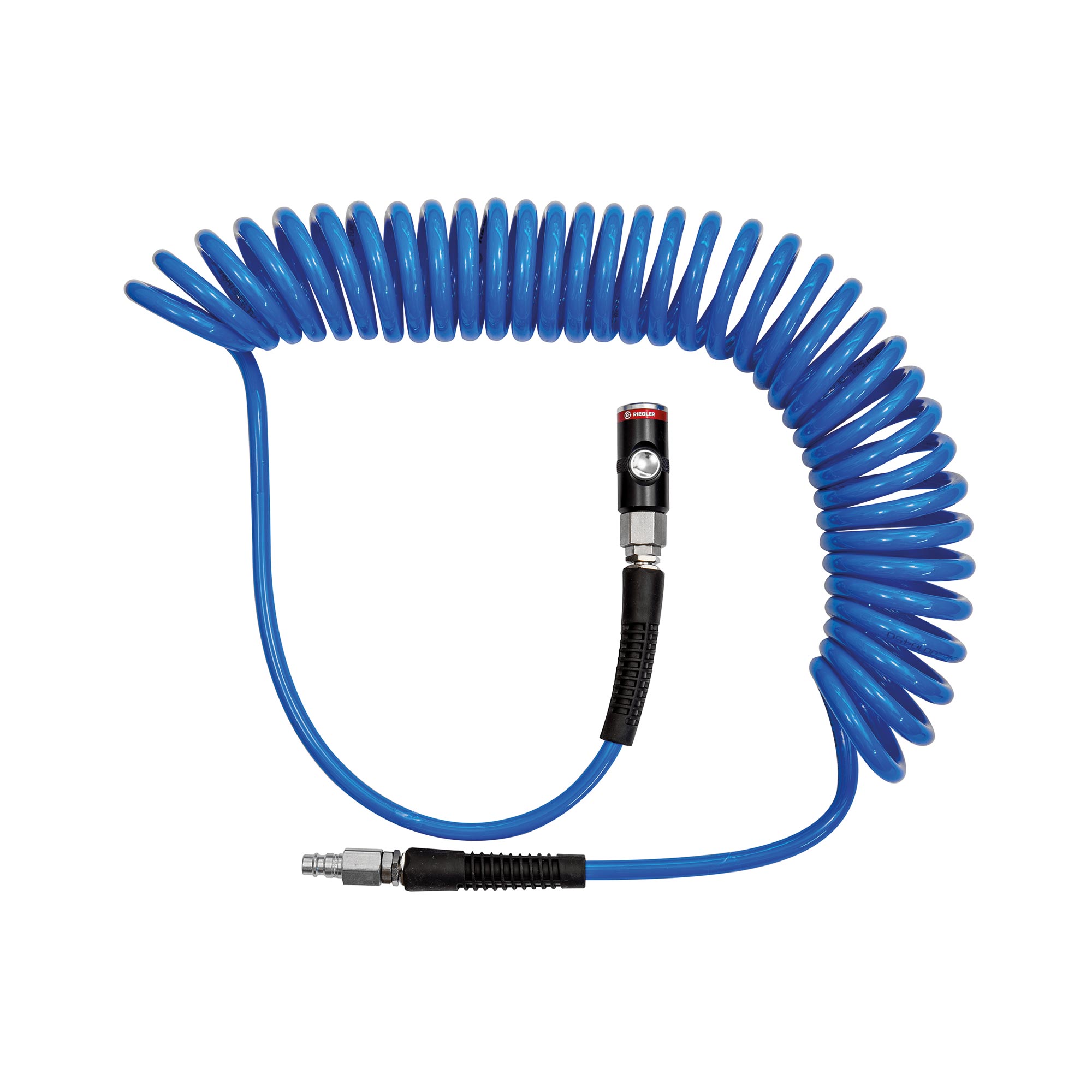 Spiralschlauch-Druckknopf-Sicherheitskupplung-Set, PU, ø 8x5, 7,5 m - erhältlich bei ☆ HUG Technik ✓