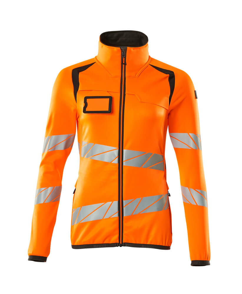 MASCOT® ACCELERATE SAFE Fleecepullover mit Reißverschluss  Gr. 2XL, hi-vis orange/dunkelanthrazit - gibt’s bei ☆ HUG Technik ✓