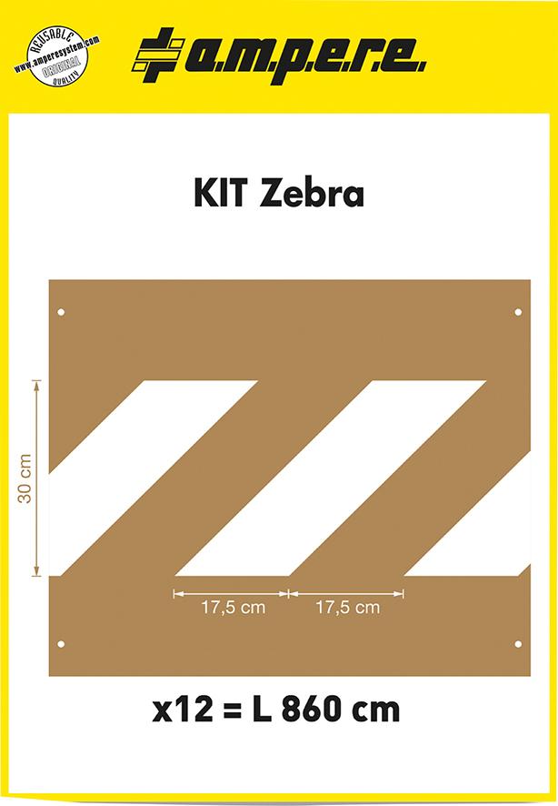 A.M.P.E.R.E Schablonenset Zebra - kommt direkt von HUG Technik 😊